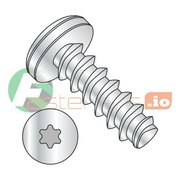 NEWPORT FASTENERS Thread Forming Screw, #5 x 3/8 in, Zinc Plated Steel Pan Head Torx Drive, 10000 PK 540196